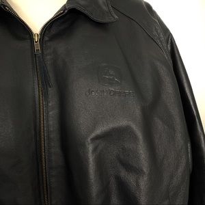 john deere leather jacket